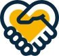 Icon of hands shaking to demonstrate respect